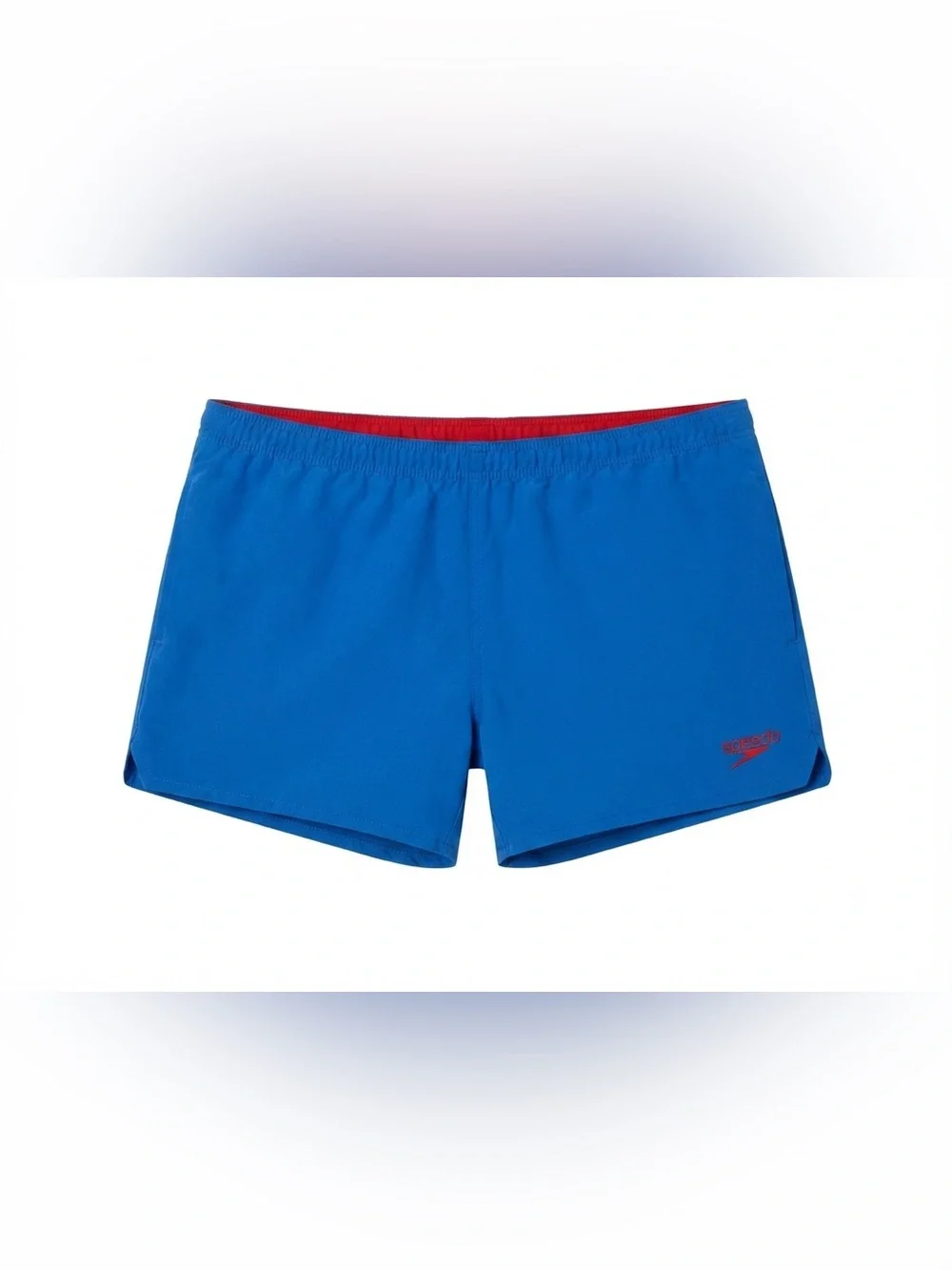 Vintage Speedo‎ Swim Trunks Mens Size M Blue Red Nylon Athletic Shorts
